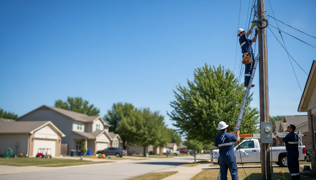 Residential electrician providing installation services in Latexo, TX